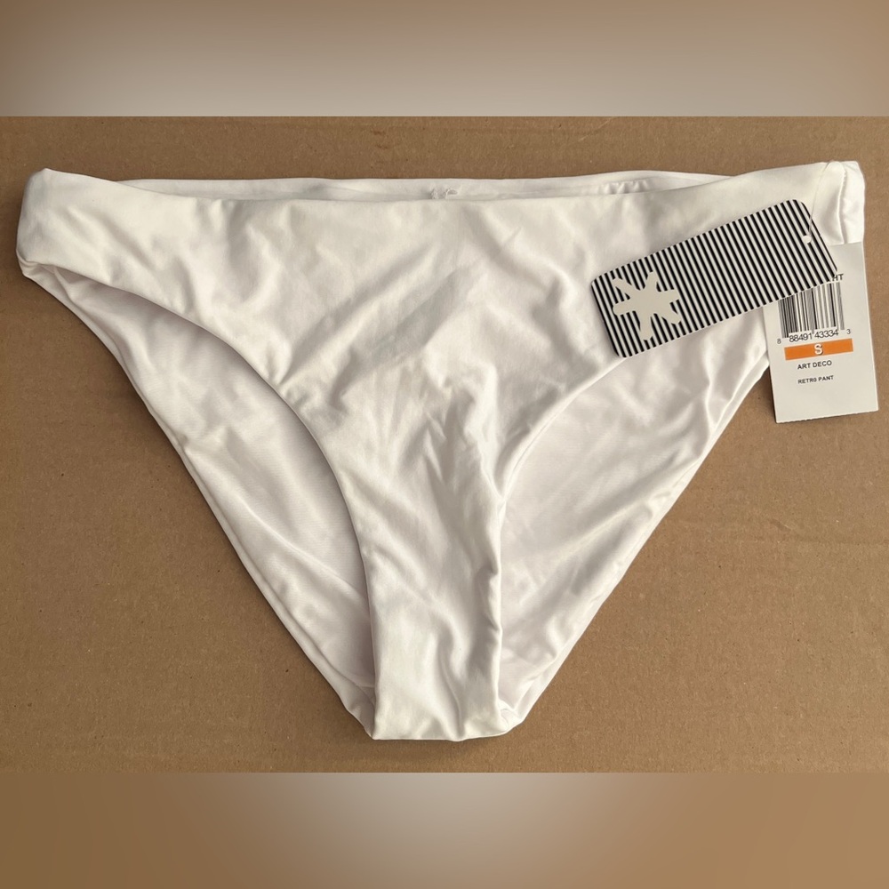 NWT Splendid Brand Reversible White Bathing Suit Bottom